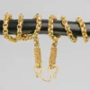 Box Style 24K Yellow Gold 28-Inch Chain Necklace with Classic Box Chain Design and High-Polish Genuine Gold Finish