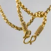 Box Style 24K Yellow Gold 28-Inch Chain Necklace with Classic Box Chain Design and High-Polish Genuine Gold Finish