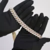 Old Cuban Diamond Pavé-Set 22-Inch 37.64ct Two-Tone Cuban Link Chain with Brilliant Natural Diamonds and Premium Gold Finish