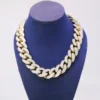 Old Cuban Chain Iced Out Diamond 20-Inch 14KT