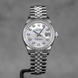 Rolex Datejust 26mm with a Two-Tone Yellow Gold finish and Red Ombre Diamond Dial.