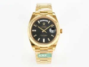 Day-Date 40mm Presidential Super Clone with Fluted Bezel