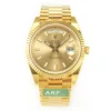 Rolex Day-Date 40mm 228238 ARF with a gold stick dial, President bracelet, and VR3255 automatic movement.
