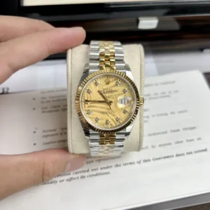 Rolex DateJust Demi Gold with Jubilee Strap from EW Factory in 36mm and 41mm sizes.