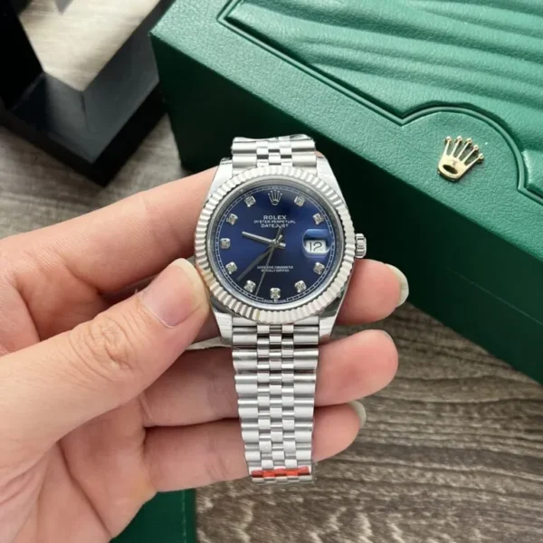 Rolex DateJust Blue Dial with Jubilee Strap from EW Factory in 36mm and 41mm.