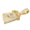 Gold Jesus Pendant with Natural Diamonds featuring a detailed religious design in genuine gold with brilliant diamond accents