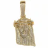 Gold Jesus Pendant with Natural Diamonds featuring a detailed religious design in genuine gold with brilliant diamond accents