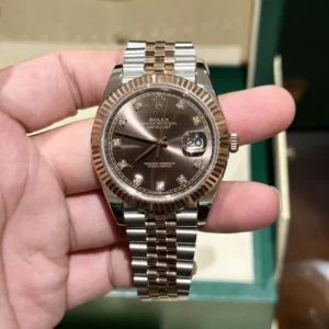Rolex DateJust 41mm with a Chocolate Dial from EW Factory.
