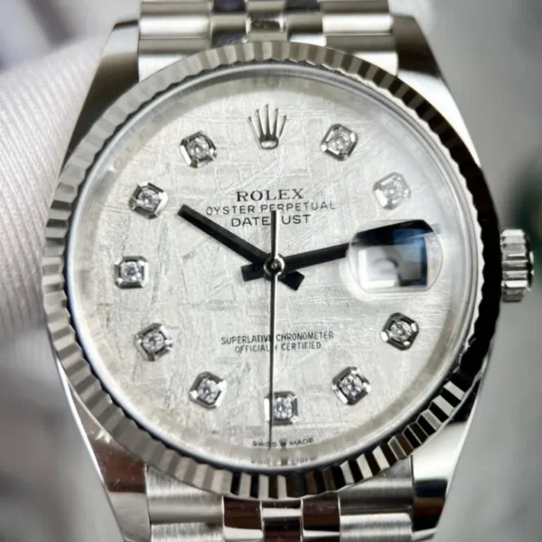 Rolex DateJust Meteorite Dial Clean Factory 41mm Rolex DateJust Clean Factory 41mm with a Meteorite Dial.