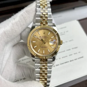 Rolex DateJust Yellow Dial EW Factory available in 36mm and 41mm.