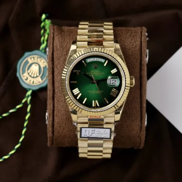Rolex Day-Date 228238-0069 Green Ombre 185 Grams QF Factory 40mm Rolex Day-Date 228238-0069 Green Ombre 185 Grams QF Factory 40mm