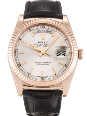 Rolex Day-Date 36mm Silver Dial 118135 Super Clone