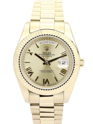 Rolex Day-Date II 41mm Gold Dial 218238 Super Clone Rolex Day-Date II 41mm Gold Dial 218238 Super Clone