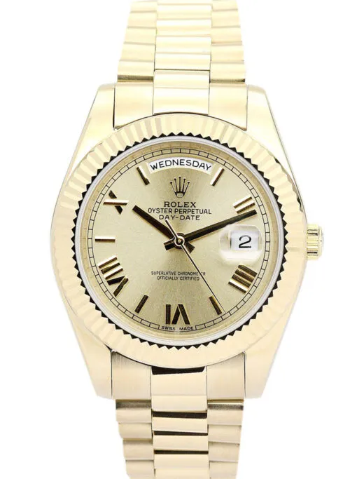 Rolex Day-Date II 41mm Gold Dial 218238 Super Clone Rolex Day-Date II 41mm Gold Dial 218238 Super Clone