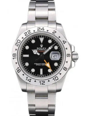 Rolex Explorer 40mm Black Dial REP016820 Super Clone Rolex Explorer 40mm Black Dial REP016820 Super Clone with a stainless steel case, smooth bezel, Oyster bracelet, and automatic movement.