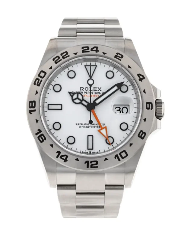 Rolex-ExplorerII-226570-376800-250930-141932536 Rolex Explorer II 42mm 226570 White Dial QF SH3285 Super Clone