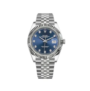 Datejust 126334 41mm Clean Plus 1:1 Best Edition with 904L construction, Blue Diamonds Dial, Jubilee Bracelet, and VR3235 movement.