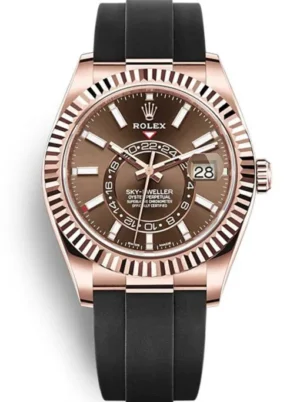 replica-rolex-sky-dweller-42mm-chocolate-dial-326235-510x683-1 Rolex Sky-Dweller 42mm Chocolate Dial