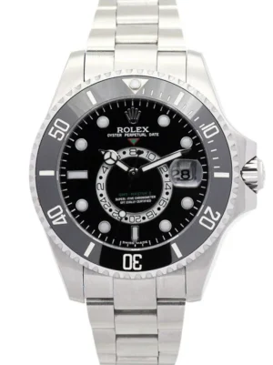 Rolex GMT-Master 40mm Black Dial 16720 Super Clone featuring a stainless steel case, Black Dial, 24-hour rotating bezel, Oyster bracelet, and automatic movement.