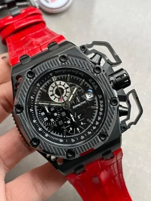 Royal Oak Offshore Survivor IPF 1:1 Limited Edition on Red Leather Strap A7750