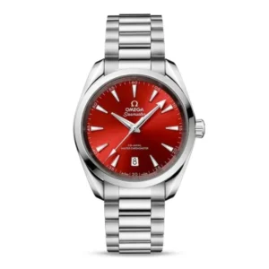 Omega Aqua Terra 38mm O22010382013003 with a terracotta brown sun-brushed dial, stainless steel case, and stainless steel bracelet.