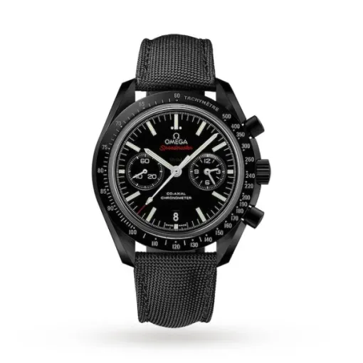 3D7BDE12-94F6-FFCE-B4C9-65BA9761740C Omega Speedmaster Dark Side of the Moon 44.25mm Black Ceramic Fabric Strap Watch O311.92.44.51.01.007