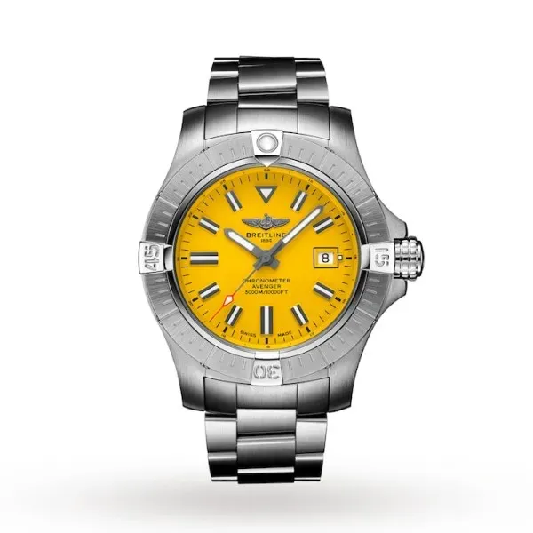 47112FAA-2F9A-329E-4317-B1B7BA9231C5 Breitling Avenger Men Automatic Yellow Stainless Steel Watch A17319101I1A1