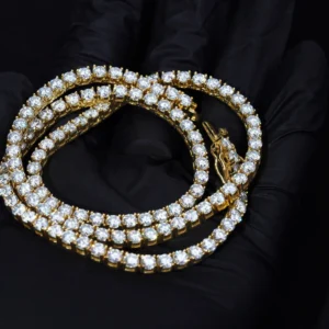 4mm-925s-vvs-moissanite-tennis-chain-18k-gold-1341532 4MM 925S & VVS Moissanite Tennis Chain 18K Gold