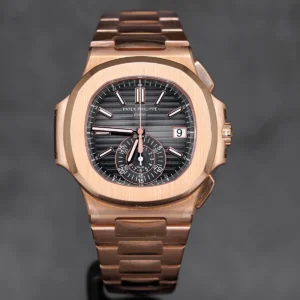 5980SealBox-3 Patek Philippe Nautilus 5980/1R-001 with a Rose Gold case and bracelet.