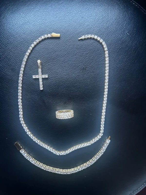 5MM 925S & VVS Moissanite Tennis Chain 18K Gold