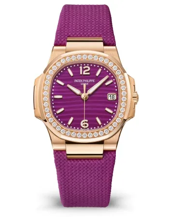 7010R_013_1 Patek Philippe Nautilus 7010R with a rose gold case and 32mm design.