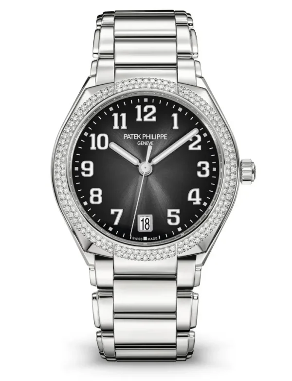 7300_1200A_010_1@2x Patek Philippe 7300/1200A Twenty~4 with a 36mm stainless steel case and matching bracelet.