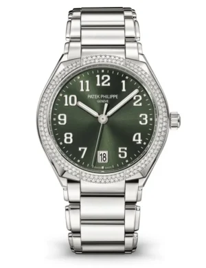 Patek Philippe 7300/1200A Twenty~4 with a 36mm stainless steel case and matching bracelet.