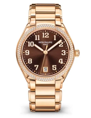 Patek Philippe 7300/1200R Twenty~4 with a 36mm rose gold case and matching bracelet