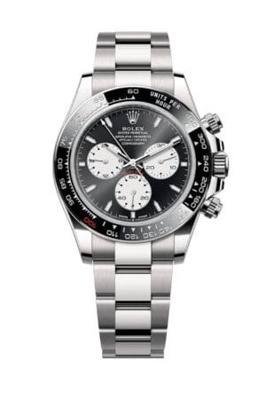 Clean Factory Rolex Daytona Le Mans 126529-0001 Weighted Version featuring a 40mm case, Black Dial, white chronograph subdials, black Cerachrom bezel, Oyster bracelet, and automatic chronograph movement.