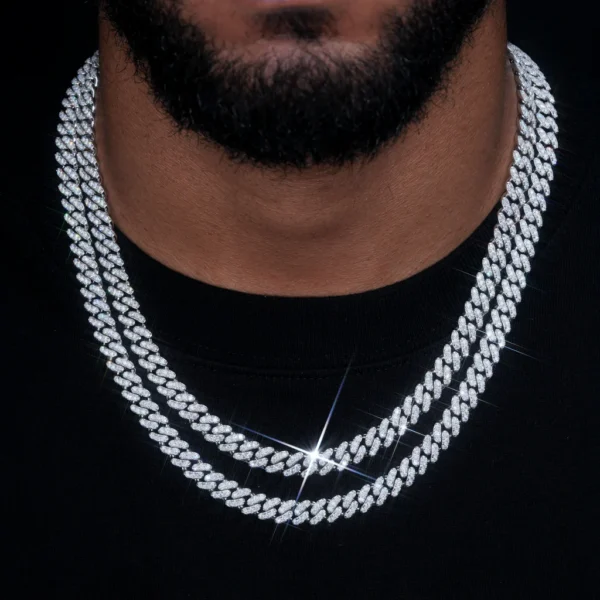 VVS Moissanite 9MM Cuban Link Chain