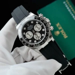 Dong-Ho-Rolex-Nam-Replica-11-Daytona-126519LN-Mat-Den-Coc-So-Dinh-Da-Xuong-VS-40mm-2-768x768.jpg Rolex Daytona 126519 AVF Super Clone featuring a Black and Silver Diamonds Dial, Oysterflex strap, fixed tachymeter bezel, and DD4131 automatic chronograph movement.