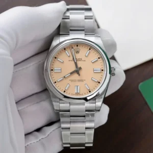 Rolex Oyster Perpetual 134300 Super Clone featuring a 41mm case, classic Oyster Perpetual dial, smooth bezel, Oyster bracelet, and automatic movement.