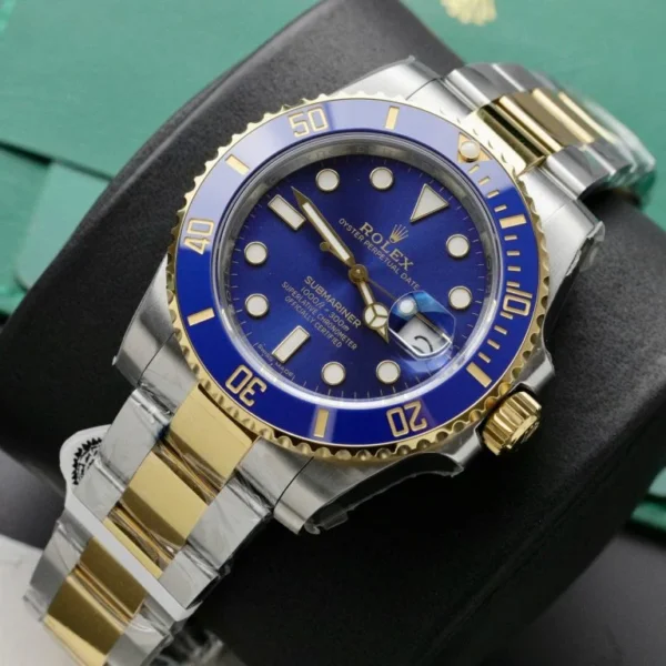 Dong-Ho-Rolex-Submariner-Mat-Xanh-Blue-Che-Tac-Boc-Vang-That-40mm-3-768x768-1 Rolex Submariner 40mm 116613LN Blue Dial Super Clone V3 by EWEF in 904L steel.