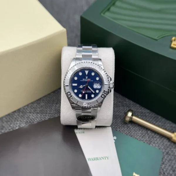 Dong-Ho-Rolex-Yacht-Master-116622-Mat-So-Xanh-Clean-Factory-40mm-1-768x768-1 Yacht-Master 126622 SCF 1:1 Best Edition featuring a Blue Dial, stainless steel case, Oyster bracelet, sapphire crystal, and DD3235 automatic movement