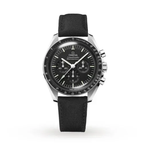 E9F59739-7539-E29C-6B35-CEE9D739C572 Omega Speedmaster Moonwatch Professional 42mm Black Dial Stainless Steel Black Nylon Strap Watch O310.32.42.50.01.001