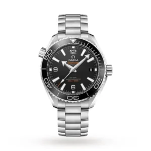 Omega Seamaster Planet Ocean O21530402001001 with a black ceramic dial, 39.5 mm stainless steel case, black ceramic diving bezel, and stainless steel bracelet.