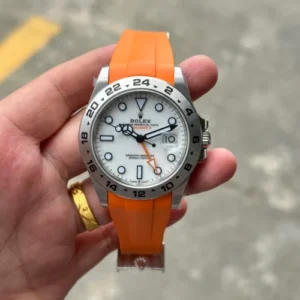 Explorer II 42mm 226570 Clean White Dial on Oysterflex Rubber Strap