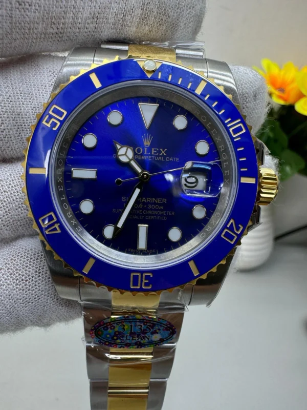 Rolex Submariner 116613LB Bluesy with Box, Booklet, and NFC Card.