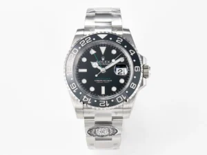 Rolex GMT-Master II 126710 GRNR Clean Plus Super Clone with a 40mm 904L stainless steel case, Grey and Black Cerachrom bezel, Oyster bracelet, and DD3285 automatic movement.