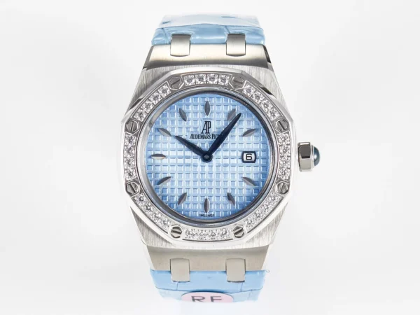 IMG_8249-拷贝 Royal Oak Offshore Ladies 33mm DRF Best Edition Blue Dial Diamonds Bezel