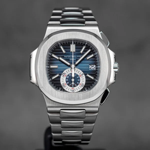 PatekphillipeNautilus5980-1 Patek Philippe Nautilus 5980/1A-001 with a Blue Dial.