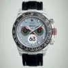 Daytona DIW Porsche 911 S/T White Carbon DIWF 1:1 Best Edition featuring a Blue Dial, white carbon case, fixed carbon tachymeter bezel, black nylon strap, and DD4801 automatic chronograph movement.