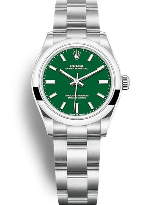 Rolex Oyster Perpetual Date 34mm Salmon Dial Rolex Oyster Perpetual Date 34mm Salmon Dial featuring a 34mm stainless steel case, salmon dial, date display, smooth bezel, Oyster bracelet, and automatic movement.