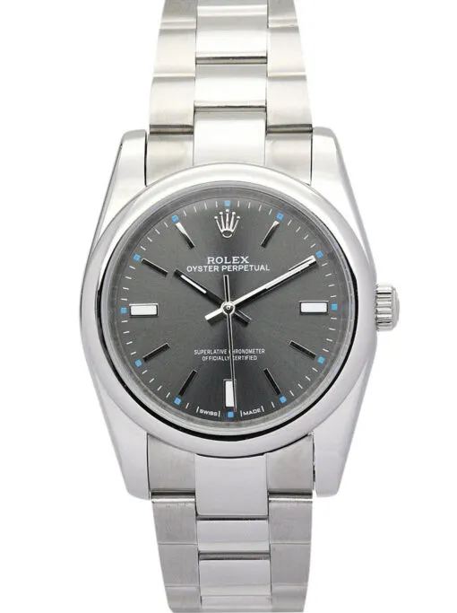 Rolex Oyster Perpetual Lady 31mm Black Dial Rolex Oyster Perpetual Lady 31mm Black Dial featuring a 31mm stainless steel case, black dial, smooth bezel, Oyster bracelet, and automatic movement.
